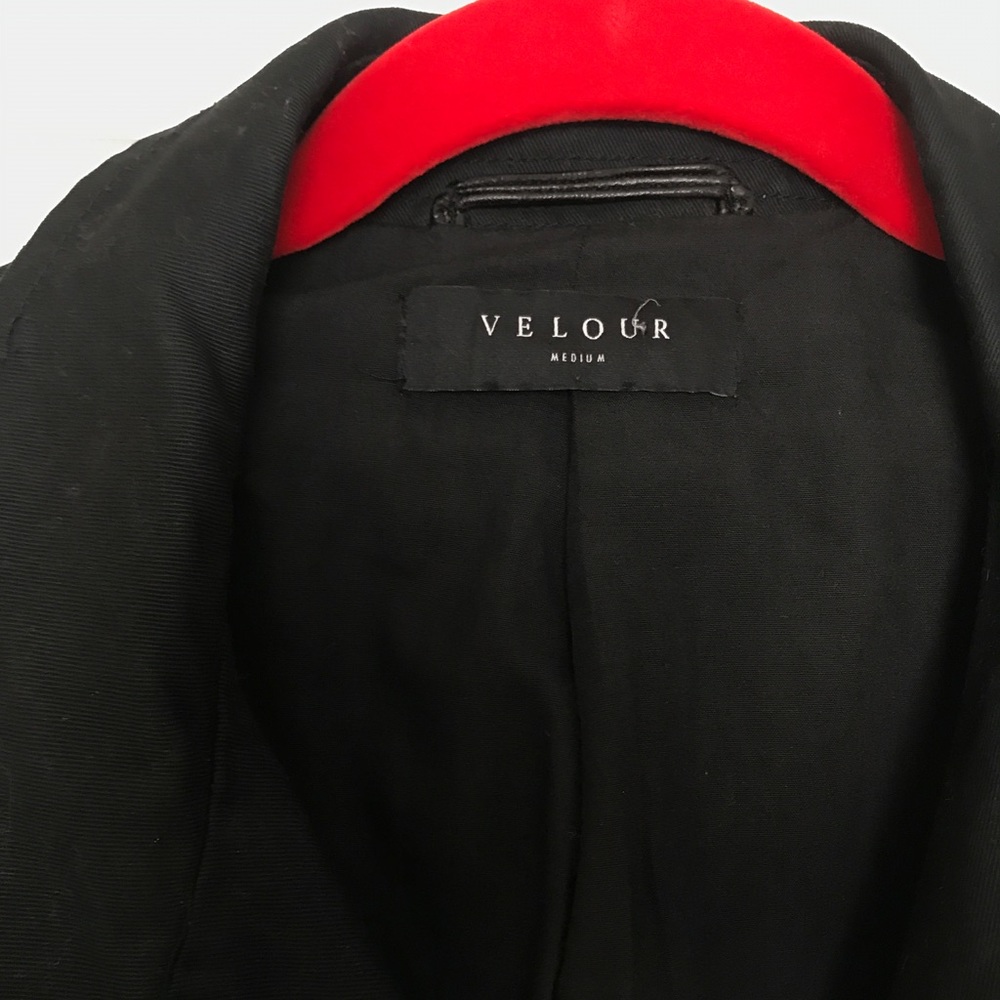 Velour Black Lightweight Jacket - image 5
